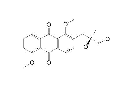 (2'R)-2-(2',3'-DIHYDROXY-2'-METHYLPROPAN-1'-YL)-1,5-DIMETHOXYANTHRAQUINONE