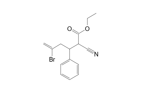 Ethyl 5-bromo-2-cyano-3-phenylhex-5-enoate