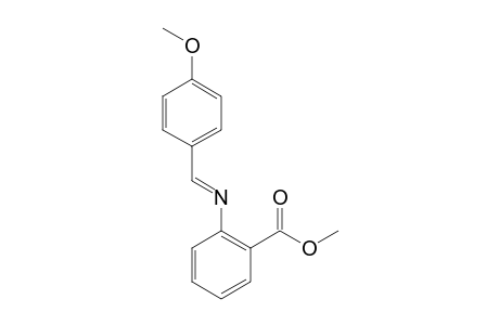 Benzoic acid, 2-[[(4-methoxyphenyl)methylene]amino]-, methyl ester