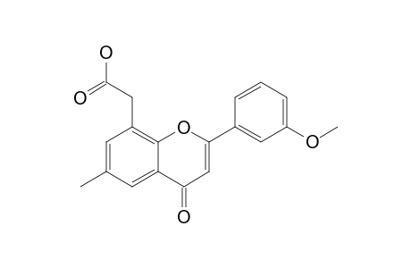 8-CARBOXYMETHYL-2-(3'-METHOXYPHENYL)-6-METHYL-4H-1-BENZOPYRAN-4-ONE
