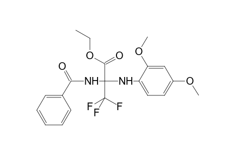 Ethyl 2-[(2,4-dimethoxyphenyl)amino]-3,3,3-trifluoro-2-(phenylformamido)propanoate