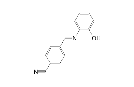 4-((E)-[(2-Hydroxyphenyl)imino]methyl)benzonitrile