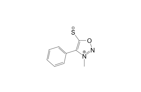 1,2,3-Oxadiazolium, 5-mercapto-3-methyl-4-phenyl-, hydroxide, inner salt