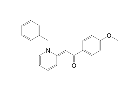 (2E)-1-(4-methoxyphenyl)-2-[1-(phenylmethyl)-2-pyridinylidene]ethanone