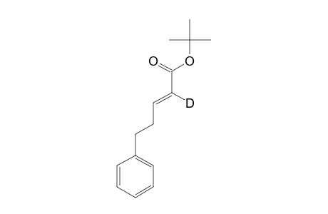 t-Butyl 2-deuterio-5-phenyl-2(E)-pentenoate