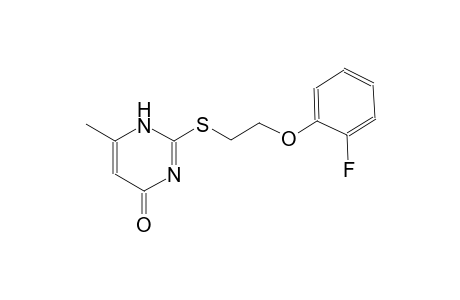 2-((2-(2-fluorophenoxy)ethyl)thio)-6-methylpyrimidin-4(1H)-one