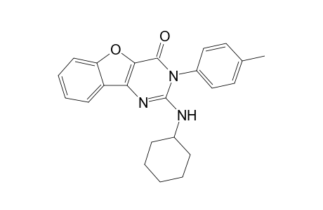 2-(Cyclohexylamino)-3-(4'-methylphenyl)benzofuro[3,2-d]pyrimidin-4(3H)-one
