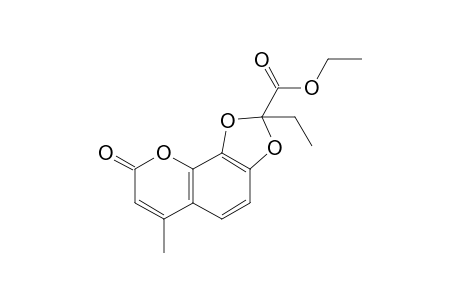 2-Ethyl-6-methyl-8-oxo-[1,3]dioxolo[4,5-h][1]benzopyran-2-carboxylic acid ethyl ester