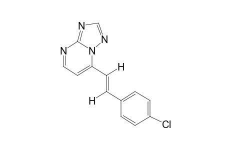 trans-7-(p-CHLOROSTYRYL)-s-TRIAZOLO[1,5-a]PYRIMIDINE