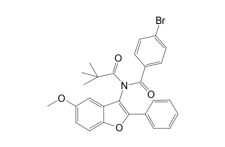 4-Bromo-N-(5-methoxy-2-phenylbenzofuran-3-yl)-N-pivaloylbenzamide