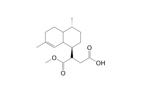 (1R,4R)-1,6-Dimethyl-4-[1'-(methoxycarbonyl)-2'-(hydroxycarbonyl)ethyl]-(hexahydro)-naphthalene