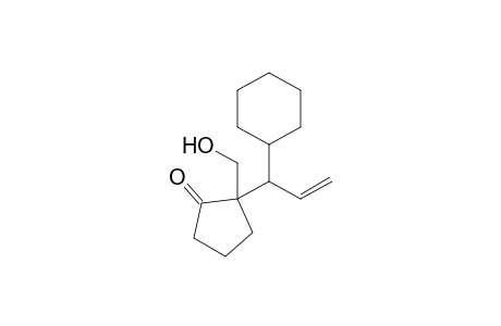 2-[1'-Cyclohexyl-2'-propenyl]-2-(hydroxymethyl)cyclopentanone