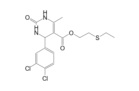 2-(ethylsulfanyl)ethyl 4-(3,4-dichlorophenyl)-6-methyl-2-oxo-1,2,3,4-tetrahydro-5-pyrimidinecarboxylate
