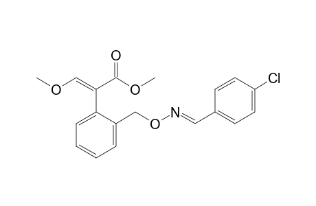 Benzeneacetic acid, 2-[[[[(4-chlorophenyl)methylene]amino]oxy]methyl]-alpha-(methoxymethylene)-, methyl ester