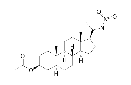 (20S)-20-Nitroamino-5a-pregnan-3b-yl acetate