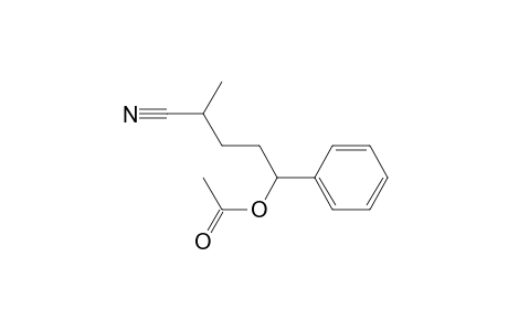 (4-cyano-1-phenyl-pentyl) acetate