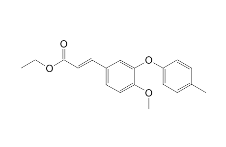 Propenoic acid, 3-[4-methoxy-3-(4-methylphenoxy)phenyl]-, ethyl ester