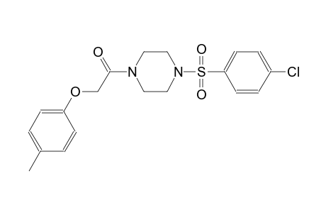 piperazine, 1-[(4-chlorophenyl)sulfonyl]-4-[(4-methylphenoxy)acetyl]-