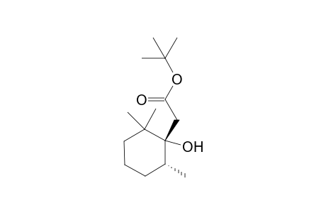 tert-Butyl 1-((1R*,6R*)-1-hydroxy-2,2,6-trimethylcyclohexyl)acetate