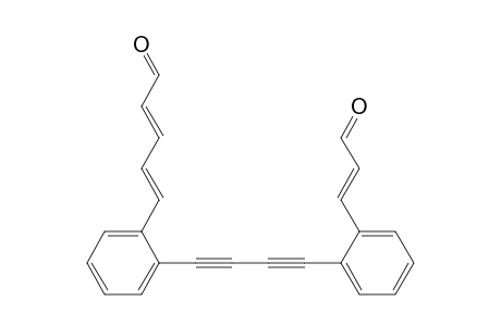 2,4-Pentadienal, 5-[2-[4-[2-(3-oxo-1-propenyl)phenyl]-1,3-butadiynyl]phenyl]-, (E,E,E)-
