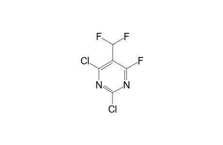 2,6-DICHLORO-4-FLUORO-5-DIFLUOROMETHYL-PYRIMIDINE