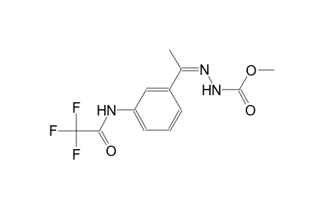 methyl (2Z)-2-(1-{3-[(trifluoroacetyl)amino]phenyl}ethylidene)hydrazinecarboxylate