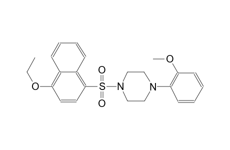 piperazine, 1-[(4-ethoxy-1-naphthalenyl)sulfonyl]-4-(2-methoxyphenyl)-