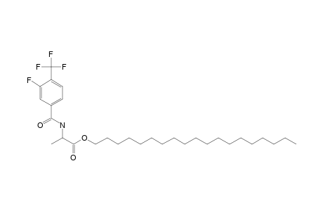 D-Alanine, N-(3-fluoro-4-trifluoromethylbenzoyl)-, nonadecyl ester