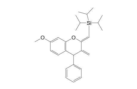 2-(Z)-Triisopropylsilylmethylene-3-methylidene-4-phenyl-7-methoxy-chromane