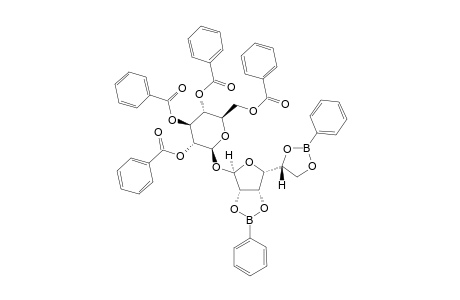 2,3,4,6-TETRA-O-BENZOYL-BETA-D-GLUCOPYRANOSYL-(1->1)-ALPHA-D-MANNOFURANOSIDE-2,3:5,6-BIS-(PHENYLBORONATE)