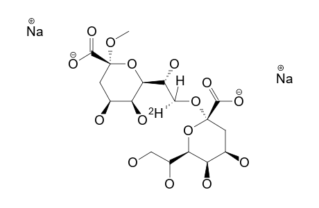METHYL-(SODIUM-(3-DEOXY-ALPHA-D-MANNO-OCT-2-ULOPYRANOSYL)-ONATE)-(2-8)-(SODIUM-3-DEOXY-8-(R)-[8-2H]-ALPHA-D-MANNO-OCT-2-ULOPYRANOSID)-ONATE