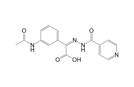 (2Z)-[3-(acetylamino)phenyl](isonicotinoylhydrazono)ethanoic acid