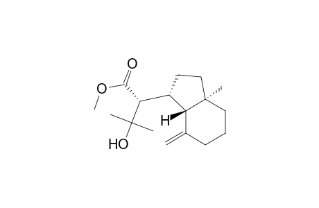 Methyl (.alpha.R*,1R*,3aR*,7aS*)-Hexahydro-.alpha.-(1-hydroxy-1-methylethyl)-3a-methyl-7-methylene-1-indanacetate