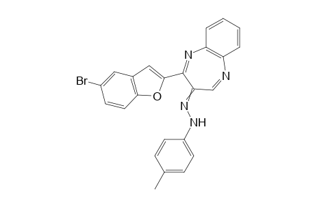 2-((5-bromobenzofuran-2-yl)-3H-benzo[b][1,4]diazepin-3-ylidene)-2-p-tolylhydrazine