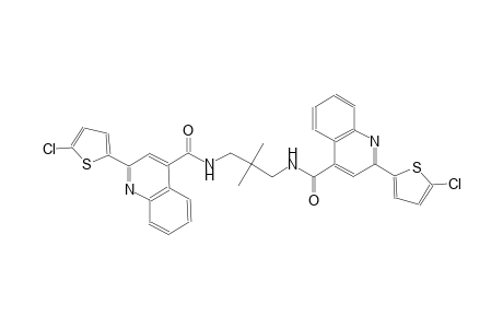 2-(5-chloro-2-thienyl)-N-[3-({[2-(5-chloro-2-thienyl)-4-quinolinyl]carbonyl}amino)-2,2-dimethylpropyl]-4-quinolinecarboxamide