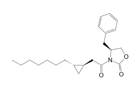 (4S)-Benzyl-3-[(1R,2S)-2'-heptylcyclopropyl]-acetyl-1,3-oxazolan-2-one