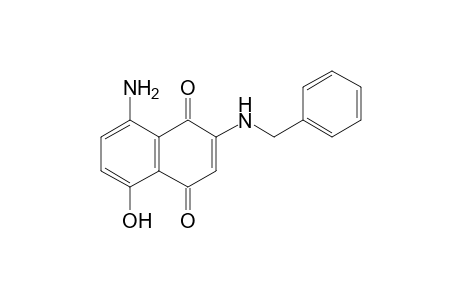 5-Amino-3-(benzylamino)-8-hydroxy-1,4-naphthoquinone