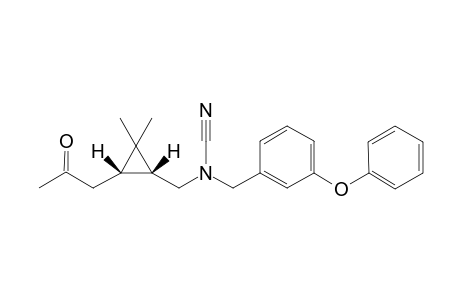 N-Cyano-N-(m-phenoxybenzyl)(1R,3S)-2,2-dimethyl-3-(2-oxopropyl)cyclopropylmethyl]amine