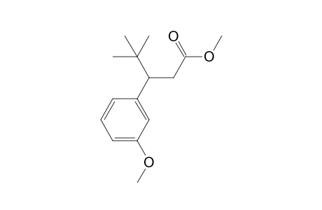3-(3-methoxyphenyl)-4,4-dimethyl-valeric acid methyl ester