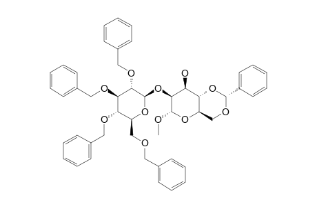 METHYL-4,6-O-BENZYLIDENE-2-O-(2,3,4,6-TETRA-O-BENZYL-BETA-D-GLUCOPYRANOSYL)-ALPHA-D-MANNOPYRANOSIDE