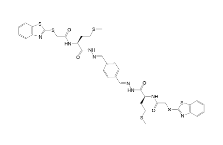 Di-[2-Benzothiazolylthioacetyl L-methionyl]benzylidene-1,4-dihydrazone
