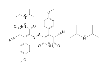 Bis(diisopropylammonium) S,S-Bis[5-cyano-2-(p-methoxyphenyl)-2,6-dioxopyridine]disulfide salt