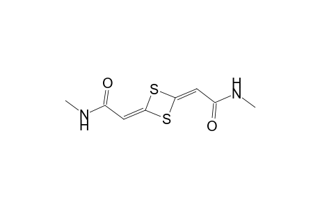 1,3-Dithietane-.delta.2,.alpha.:4,.alpha.'-diacetamide, N,N'-dimethyl-
