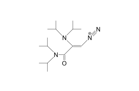 2-(Diisopropyl-carbamoyl)-2-(diisopropyl-amino)-vinyl-diazonium cation