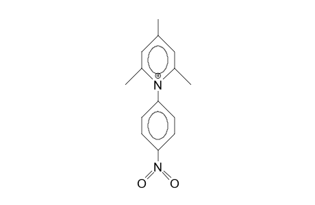 2,4,6-Trimethyl-1-(4-nitro-phenyl)-pyridinium cation