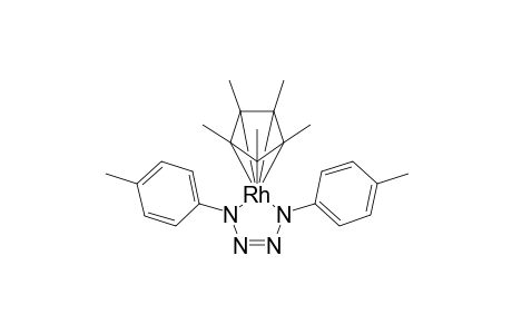 [Pentamethylcyclopentadienyl-1,4-ditolyl-5-rhodium-1,2,3,4-tetraazocyclopentane] complex