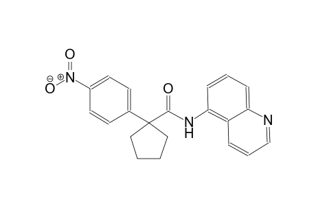 cyclopentanecarboxamide, 1-(4-nitrophenyl)-N-(5-quinolinyl)-