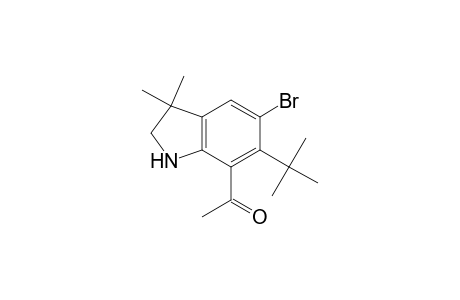 Ethanone, 1-[5-bromo-6-(1,1-dimethylethyl)-2,3-dihydro-3,3-dimethyl-1H-indol-7- yl]-