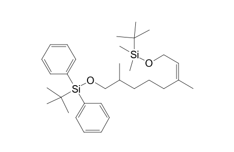 (Z)-1-(tert-Butyldmethylsiloxy)-8-(tert-butyldiphenylsiloxy)-3,7-dimethyloct-2-ene