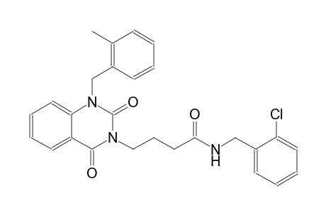 N-(2-chlorobenzyl)-4-(1-(2-methylbenzyl)-2,4-dioxo-1,4-dihydro-3(2H)-quinazolinyl)butanamide